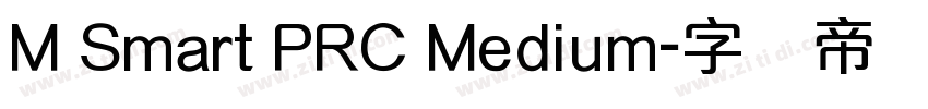 M Smart PRC Medium字体转换